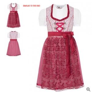 Oktoberfest Bavarian Dress GIRLS DIRNDL w/ BLOUSE sz 14